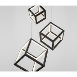 Nova Luce GABBIA több ágú függeszték, fekete, 3000K melegfehér, beépített LED, 1x110W, 8250 lm, 9818231