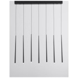 Nova Luce GIONO több ágú függeszték, fekete, 3000K melegfehér, beépített LED, 1x21W, 1280 lm, 9601007