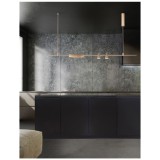 Nova Luce GRAMMI 04 függesztett sín szerkezet, decorative mágneses sínrendszerhez, matt arany, 9028750