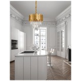 Nova Luce GRANE több ágú függeszték, arany, E14 foglalattal, max. 4x5W, 9181100