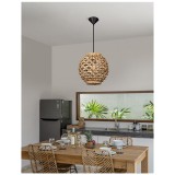 Nova Luce GRIFFIN 1 ágú függeszték, barna, E27 foglalattal, max. 1x12W, 9858720