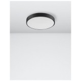 Nova Luce HADON mennyezeti lámpa, fekete, 3000K melegfehér, beépített LED, 1x24W, 1380 lm, 9001531