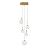 Nova Luce HOOK függeszték, arany, 3000K melegfehér, beépített LED, 1x30W, 3121 lm, 9695222