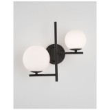 Nova Luce IMPERO fali lámpa, fekete, G9 foglalattal, max. 2x5W, 9190421