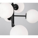 Nova Luce IMPERO több ágú függeszték, fekete, E14 foglalattal, max. 6x5W, 9100361