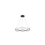 Nova Luce JINAL függeszték, fekete, 3000K melegfehér, beépített LED, 1x57W, 4276 lm, 9348103