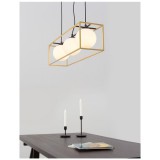 Nova Luce JULIET 1 ágú függeszték, matt arany, E14 foglalattal, max. 3x28W, 9206402