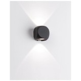 Nova Luce kültéri fali lámpa, fekete, 3000K melegfehér, beépített LED, 1x4W, 285 lm, 9226216