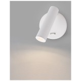 Nova Luce LAREDO fali lámpa, fehér, 3000K melegfehér, beépített LED, 1x3W, 190 lm, 8140521