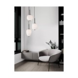 Nova Luce LATO függeszték, fehér, E14 foglalattal, max. 3x5W, 9624078