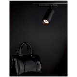 Nova Luce LAVISH 3 fázisú sínre szerelhető lámpa, fekete, 3000K melegfehér, beépített LED, 1x24W, 2295 lm, 9123141