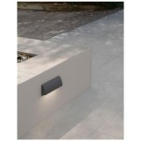 Nova Luce LIV kültéri fali lámpa, fekete, 3000K melegfehér, beépített LED, 3W, 150 lm, 9018062