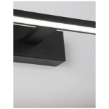 Nova Luce LIVIA fürdőszobai fali lámpa, fekete, 3000K melegfehér, beépített LED, 1x30W, 2422 lm, 9053302