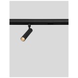 Nova Luce LOD sínre szerelhető lámpa, profile mágnes profilos sínrendszerhez, forgatható lámpafejjel, fekete, 3000K melegfehér, beépített LED, 1x10W, 800 lm, 9136135