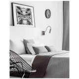 Nova Luce MADISON fali lámpa, króm, 3000K melegfehér, beépített LED, 1x3W, 190 lm, 8128201