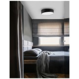 Nova Luce MAGGIO mennyezeti lámpa, fekete, 3000K melegfehér, beépített LED, 1x60W, 4280 lm, 9111361