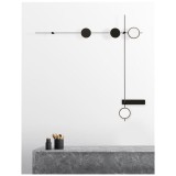 Nova Luce MAGNA sín, wall fali mágneses dekor sínrendszerhez, fekete, 9180121