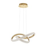 Nova Luce MEDORA függeszték, arany, 3000K melegfehér, beépített LED, 1x41W, 3600 lm, 9748155