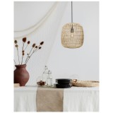 Nova Luce MELODY 1 ágú függeszték, barna, E27 foglalattal, max. 1x12W, 9858719