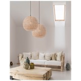 Nova Luce MELODY 1 ágú függeszték, barna, E27 foglalattal, max. 1x28W, 9581501