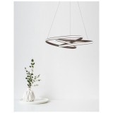 Nova Luce MENTON több ágú függeszték, barna, 3000K melegfehér, beépített LED, 1x43W, 3013 lm, 9147113