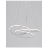 Nova Luce MENTON több ágú függeszték, fehér, 3000K melegfehér, beépített LED, 1x43W, 3013 lm, 9147111