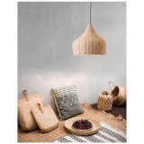 Nova Luce MIA 1 ágú függeszték, barna, E27 foglalattal, max. 1x28W, 9594341