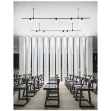 Nova Luce MINIMAL sínre szerelhető lámpa, decorative mágneses sínrendszerhez, fekete, 3000K melegfehér, beépített LED, 1x5W, 380 lm, 9090283