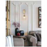 Nova Luce MOND fali lámpa, arany, E14 foglalattal, max. 1x5W, 9738200