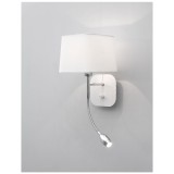 Nova Luce MONTATO fali lámpa, fehér, E27 foglalattal, max. 31x40W, 180 lm, 6916202