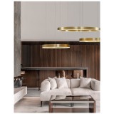 Nova Luce MOTIF 1 ágú függeszték, arany, 3000K melegfehér, beépített LED, 1x55W, 3800 lm, 9190655