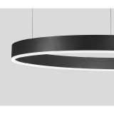 Nova Luce MOTIF 1 ágú függeszték, fekete, 3000K melegfehér, beépített LED, 1x48W, 3360 lm, 9190848