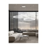Nova Luce MOTIF több ágú függeszték, fehér, 3000K melegfehér, beépített LED, 1x143W, 13163 lm, 9530180