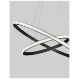 Nova Luce NAGER több ágú függeszték, fekete, 3000K melegfehér, beépített LED, 1x45W, 2737 lm, 9481092