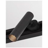 Nova Luce NAP sínre szerelhető lámpa, profile mágnes profilos sínrendszerhez, forgatható lámpafejjel, fekete, 3000K melegfehér, beépített LED, 1x8W, 580 lm, 8925216
