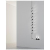 Nova Luce NAP sínre szerelhető lámpa, profile mágnes profilos sínrendszerhez, forgatható lámpafejjel, fekete, 4000K természetes fehér, beépített LED, 1x5W, 400 lm, 8252008