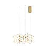 Nova Luce NEBULA függeszték, arany, 3000K melegfehér, beépített LED, 1x22W, 1633 lm, 9695212