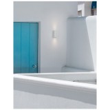 Nova Luce NERO kültéri fali lámpa, fehér, GU10 foglalattal, max. 2x35W, 910022