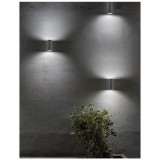 Nova Luce NERO kültéri fali lámpa, szürke, GU10 foglalattal, max. 2x35W, 710022