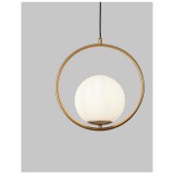 Nova Luce OBITAR 1 ágú függeszték, arany, E27 foglalattal, max. 1x12W, 9988169