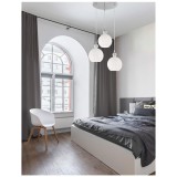 Nova Luce ODELL több ágú függeszték, üveg, E14 foglalattal, max. 3x5W, 9190882