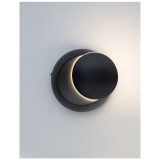 Nova Luce ODIN fali lámpa, fekete, 3000K melegfehér, beépített LED, 5W, 247 lm, 910162
