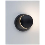 Nova Luce ODIN fali lámpa, fekete, 3000K melegfehér, beépített LED, 5W, 247 lm, 910162