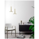 Nova Luce PALENCIA 1 ágú függeszték, matt arany, 3000K melegfehér, beépített LED, 1x11W, 414 lm, 1703301201