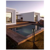 Nova Luce PAX kültéri állólámpa, fekete, 3000K melegfehér, max. 9W, 715 lm, 9756800