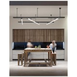 Nova Luce PEC sínre szerelhető lámpa, profile mágnes profilos sínrendszerhez, fekete, 3000K melegfehér, beépített LED, 1x26W, 2080 lm, 9136120