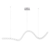 Nova Luce PERLA függeszték, üveg, 3000K melegfehér, beépített LED, 1x99W, 9069 lm, 9695206