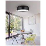 Nova Luce PERLETO mennyezeti lámpa, fekete, E27 foglalattal, max. 3x42W, 526806