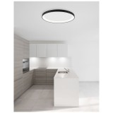 Nova Luce PERTINO mennyezeti lámpa, fekete, 3000K melegfehér, beépített LED, 30W, 1785 lm, 9853672