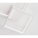 Nova Luce PORTO mennyezeti lámpa, fehér, 3000K melegfehér, beépített LED, 19W, 1342 lm, 9364038